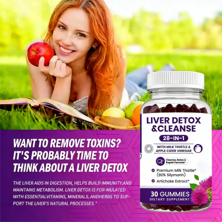 Biduka Liver Cleanse Detox & Repair Milk Thistle Gummies scene